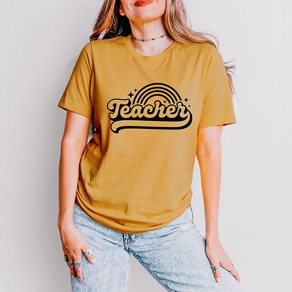 

Футболка с коротким рукавом Teacher rainbow Simply Sage Market, Mustard