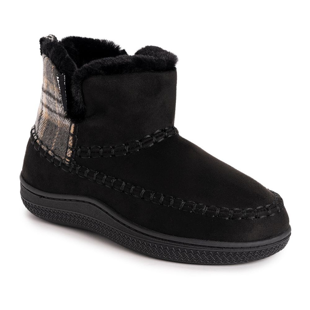 MUK LUKS Haven Женские тапочки-сапожки, цвет Black Plaid