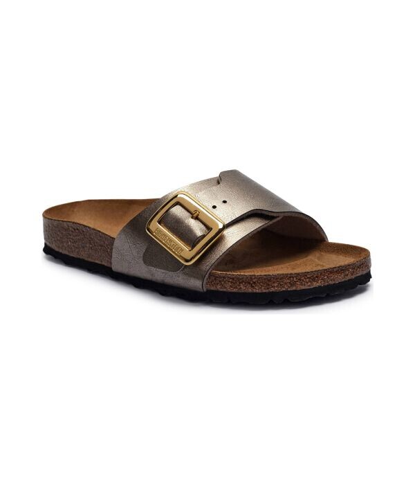 Тапочки Birkenstock Catalina с элементами кожи, золотой