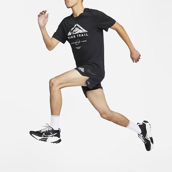 Шорты dri fit 13 см короткие шорты на подкладке для трейлраннинга Nike, черный — фото 3