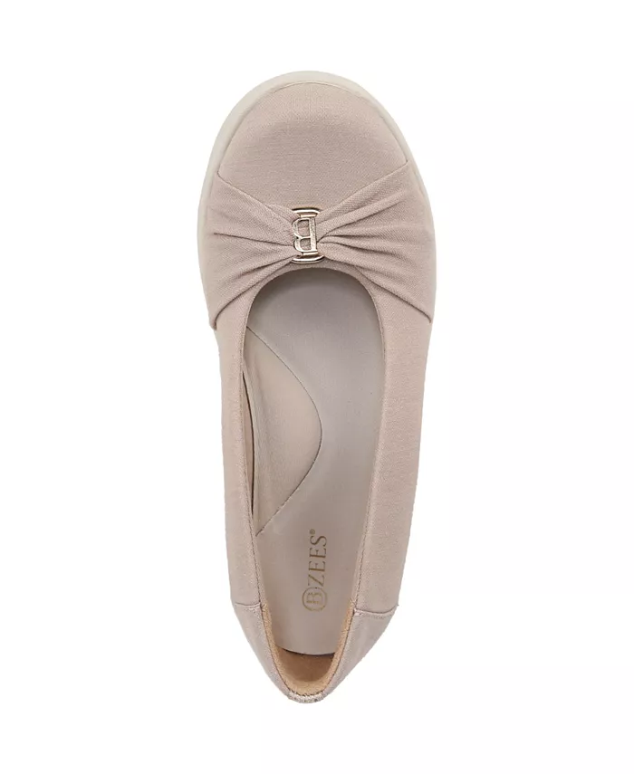 Женские слипоны Paige Washable с круглым носком LifeStride, коричневый/бежевый — фото 4