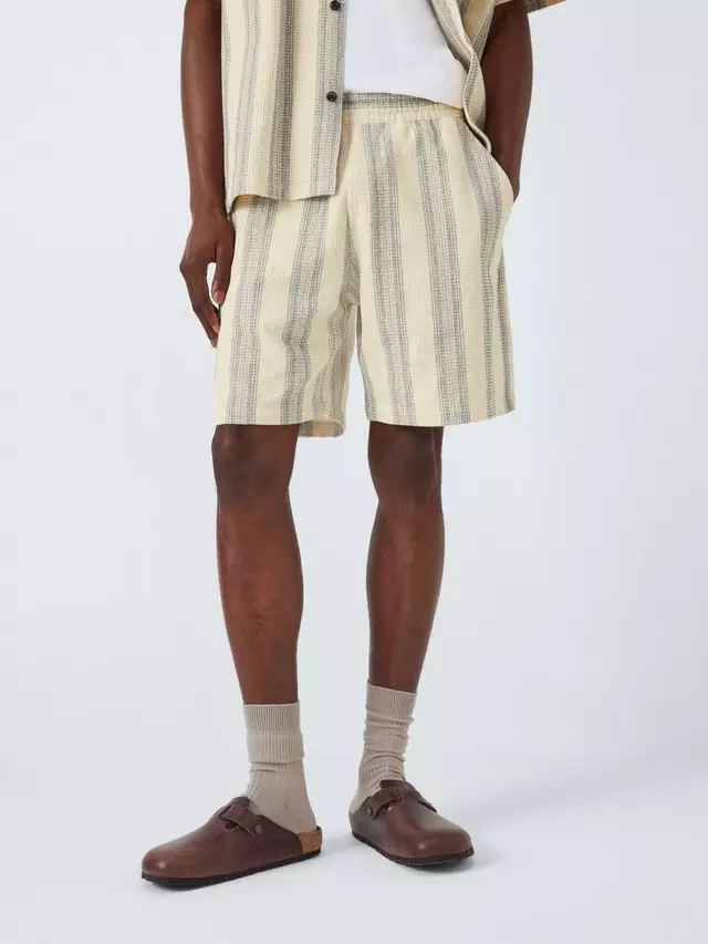 

Шорты Carhartt WIP Dodson Cotton Waffle Stripe, цвет natural/multi