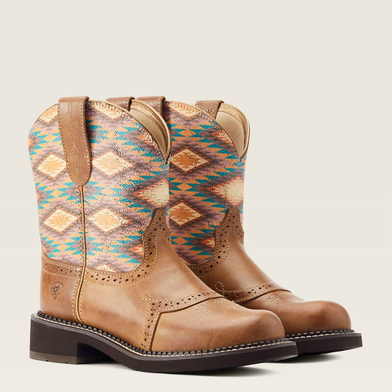 Женские полусапоги ARIAT Fatbaby Heritage Farrah в ковбойском стиле, мультиколор