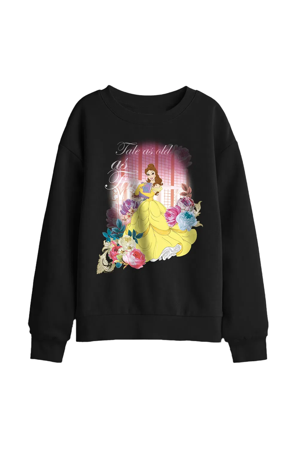 Детский свитшот с Belle из Beauty and the Beast, Disney, черный