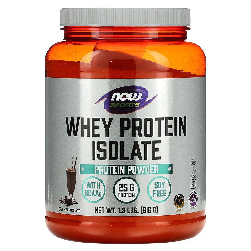 

NOW Foods, Sports, изолят сывороточного протеина, сливочный шоколад, 816 г (1,8 фунта)