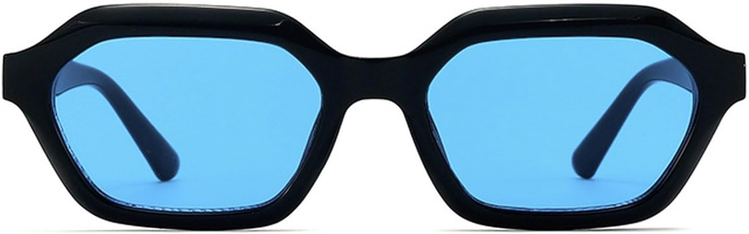 

Солнцезащитные очки прямоугольной формы для женщин, винтажные, модные, для активного отдыха и путешествий, ретро, ​​квадратные солнцезащитные очки, женские, в стиле 90-х, многоугольные mincl, Black Blue