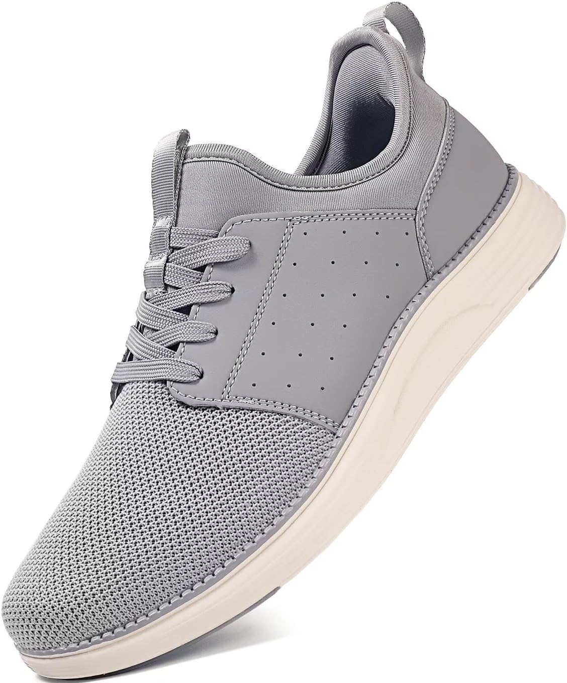 

Мужские повседневные туфли, модные кроссовки, легкие дышащие безшнурковые ходовые и спортивные кроссовки для тренировок и тенниса Yolark, белый