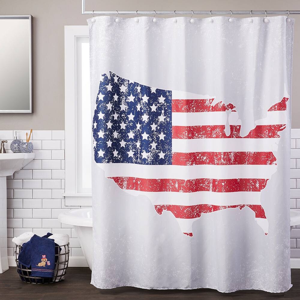 

Занавеска для душа SKL Home American Pride, мультиколор