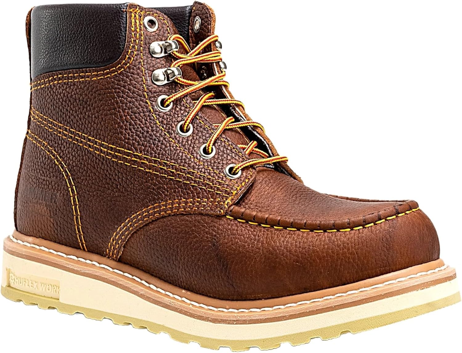 

Мужские ботинки Men’s Hammer ACM613 из натуральной кожи - цвет Shedron Brown, размер 6. Стельки с двойной плотностью, маслостойкие и водоотталкивающие, с утеплителем, против усталости, легкие Generic, initial