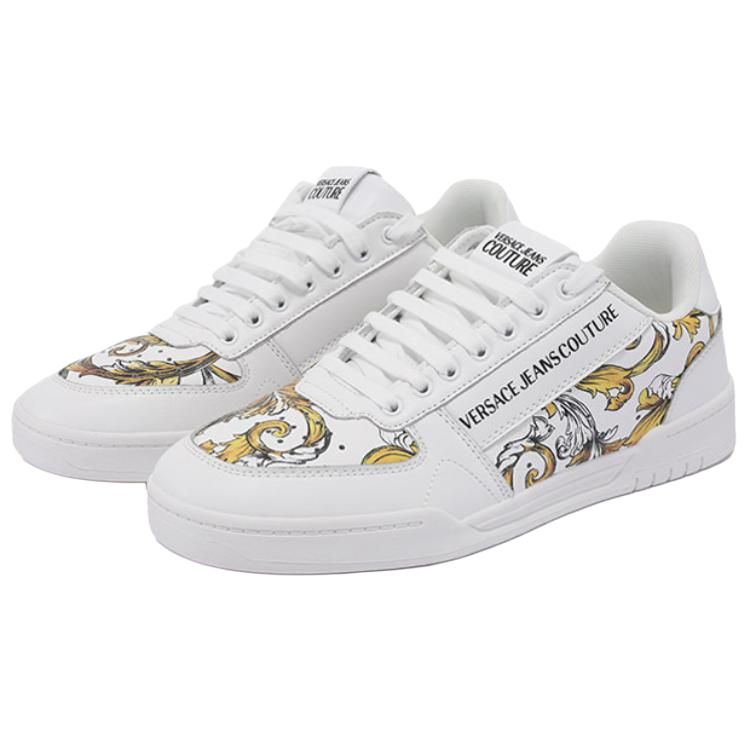 VERSACE JEANS COUTURE Бруклин лоу топ скейтборд кроссовки мужские белые, цвет White — фото 3