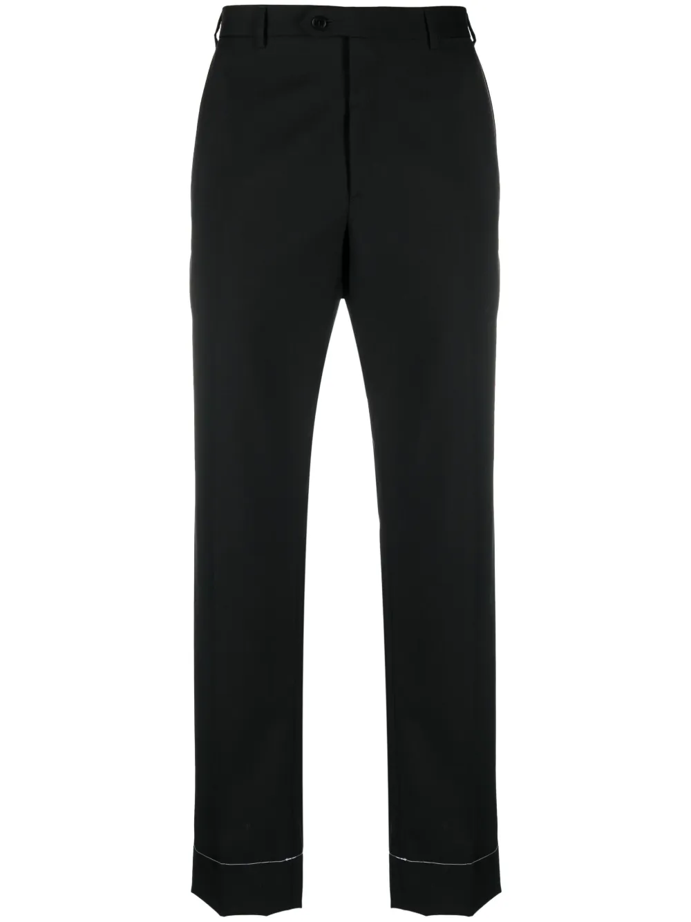 

Прямые брюки строгого кроя Brioni, черный