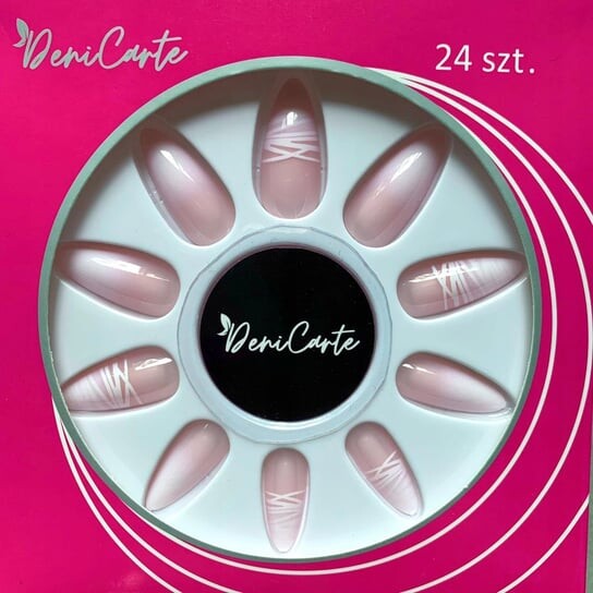 

Типсы для искусственных ногтей с клеем, 24 шт. Deni Carte