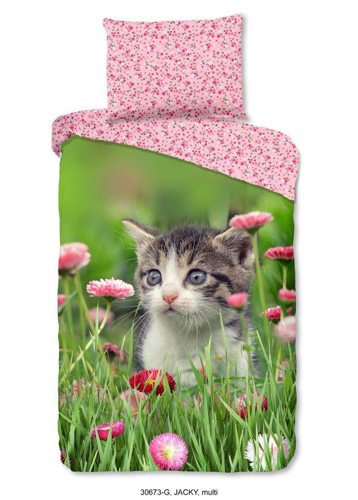 

Детское постельное белье Good Morning с котиком - 140х200 см - 100% хлопок Muller Textil