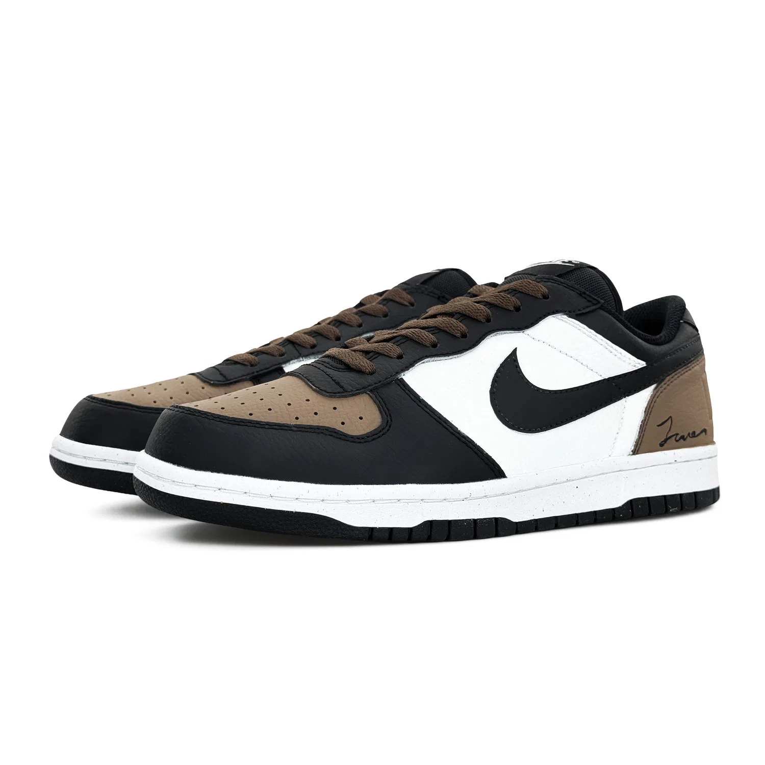 Кеды Nike Big LOW коричнево-черные — фото 4