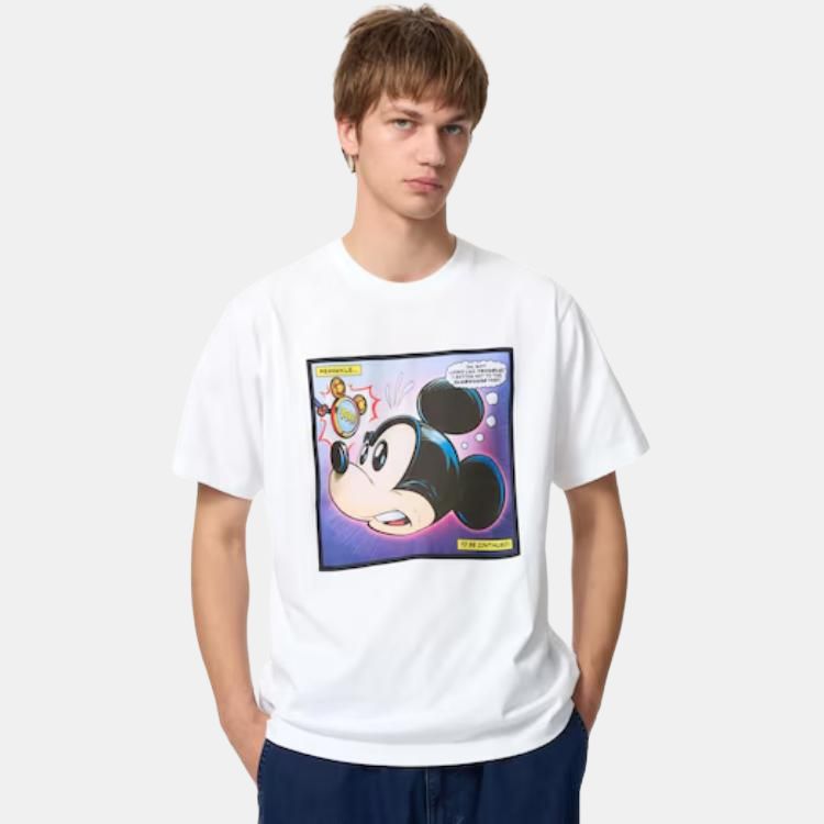 UNIQLO Футболка Disney Co brand Unisex White — фото 4