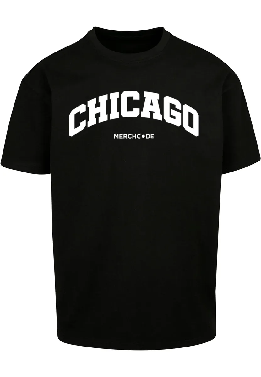 

Футболка Merchcode " Merchcode Men's Chicago Wording - Heavy Oversize Tee", черный
