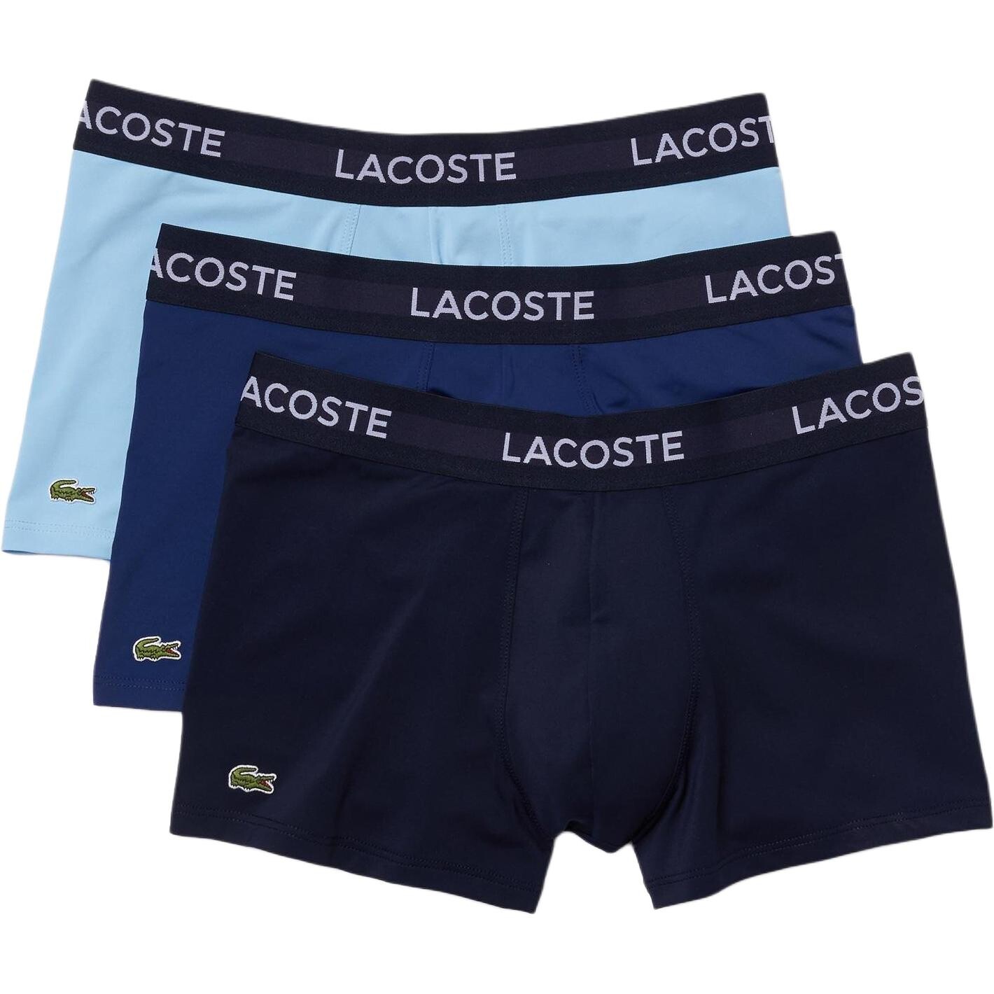 

LACOSTE Мужские трусы, цвет 3 Motoiri (light blue + medium blue + navy) light blue + medium