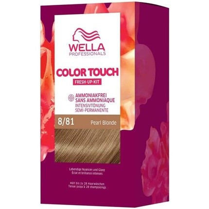 

Professionals Color Touch Demi Permanent Hair Paint без аммиака 130 мл 8/81 Pearl Blonde с маской для волос Wella