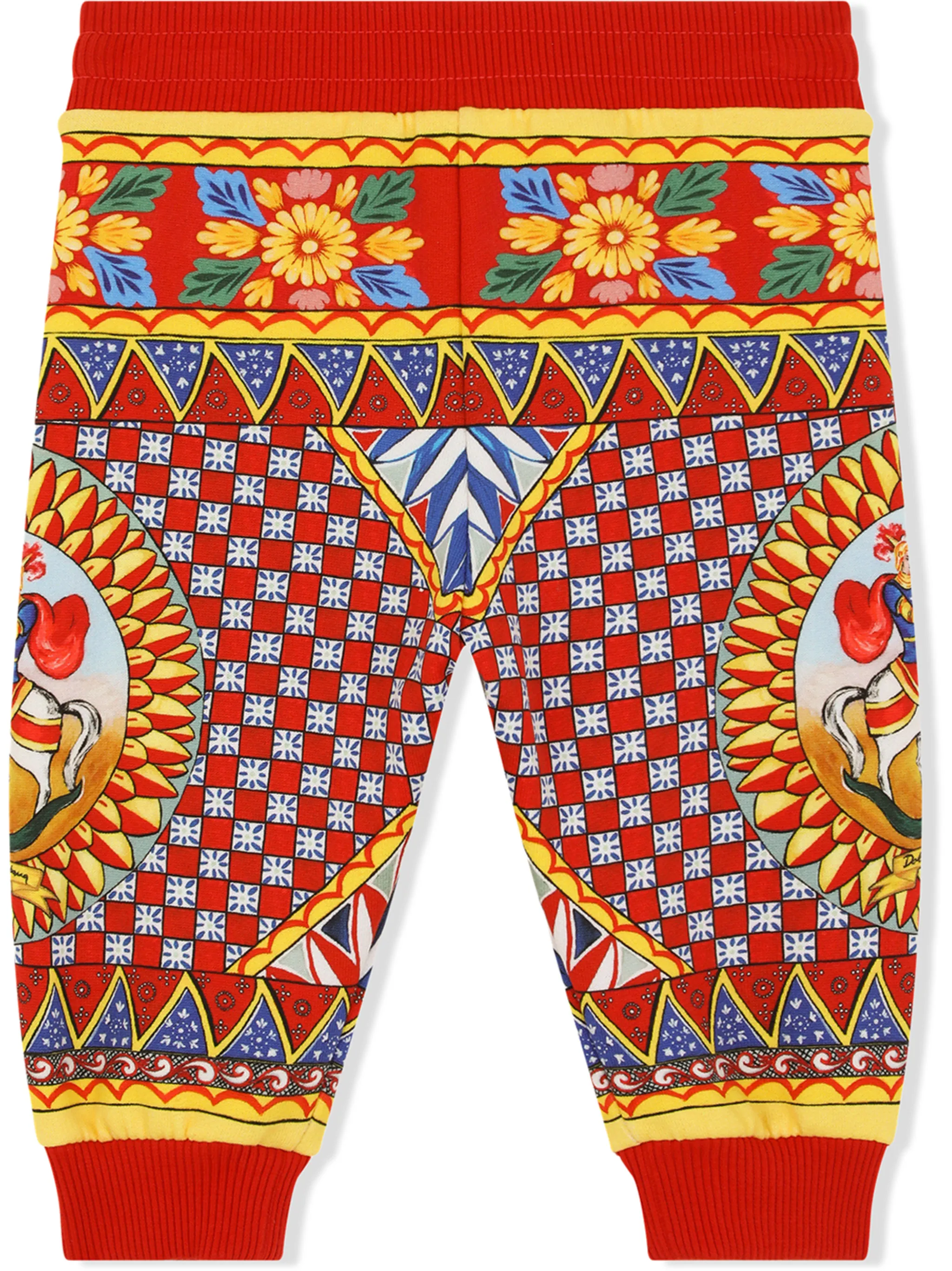 Спортивные брюки с принтом Carretto Dolce & Gabbana Kids, красный — фото 2