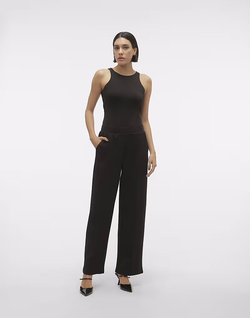 

Широкие брюки Vero Moda черного цвета