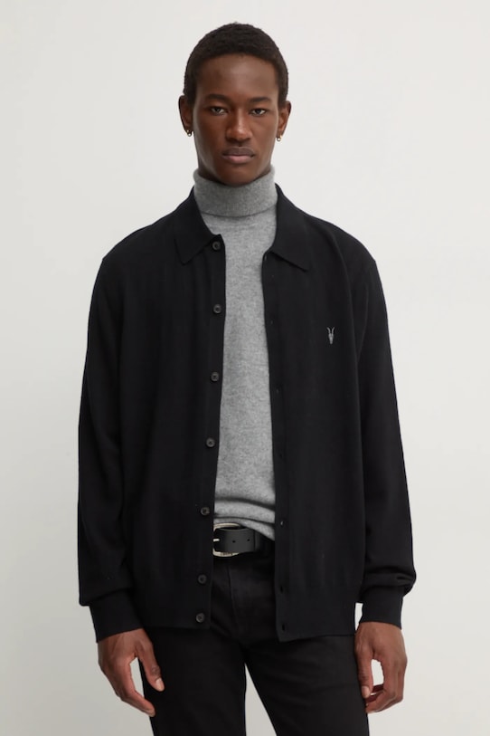 

Шерстяной кардиган KILBURN Allsaints, черный