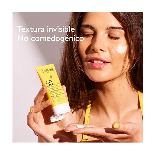 Крем с высокой защитой от солнца Vinosun Spf50 Caudalie, 50 ml — фото 3