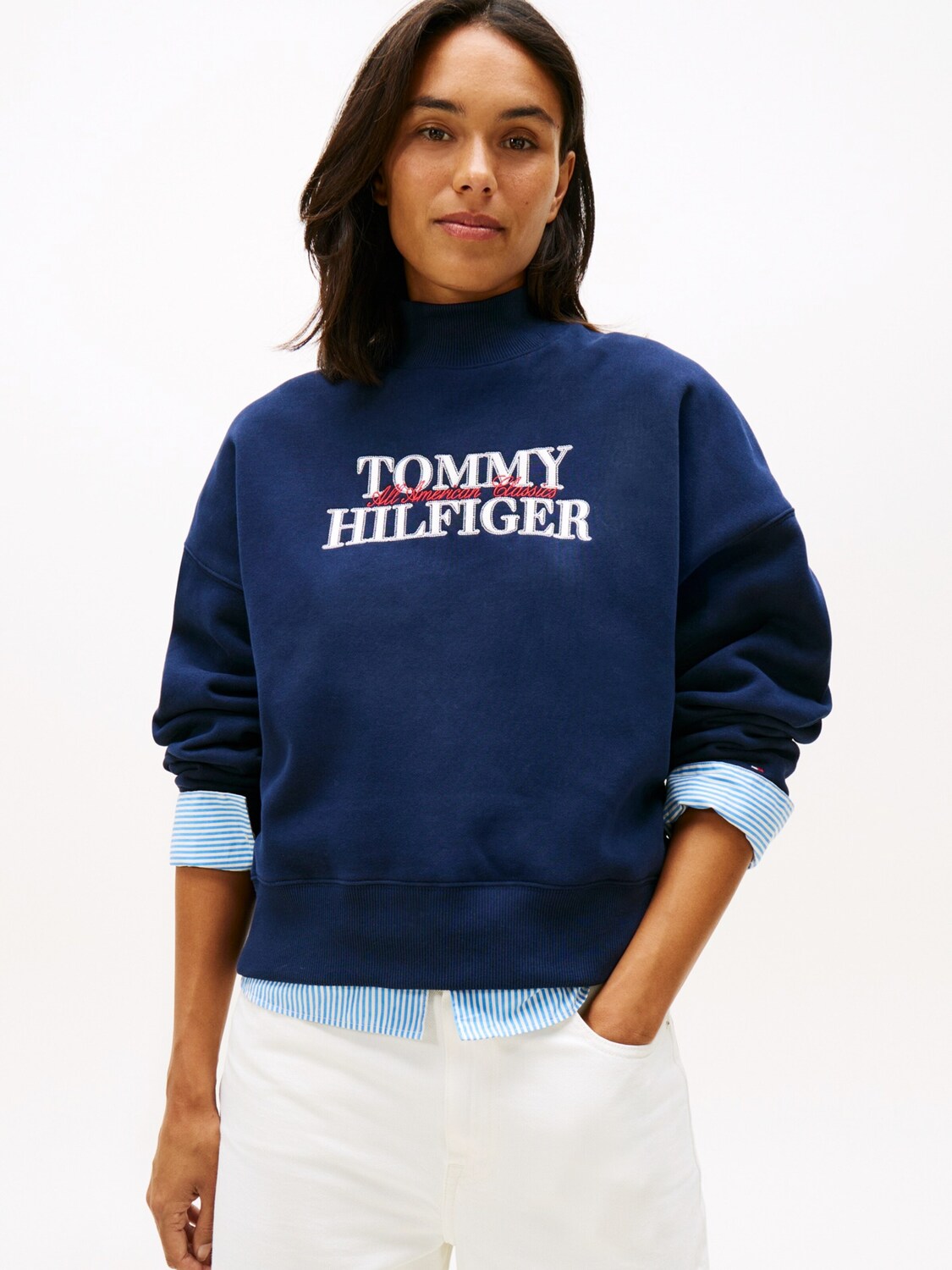 TOMMY HILFIGER Свитшот 'CLASSIC' в синем цвете — фото 3