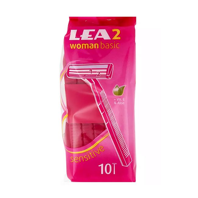 

Женские бритвы Woman Sensitive 2 basic одноразовые (10 шт.) Lea