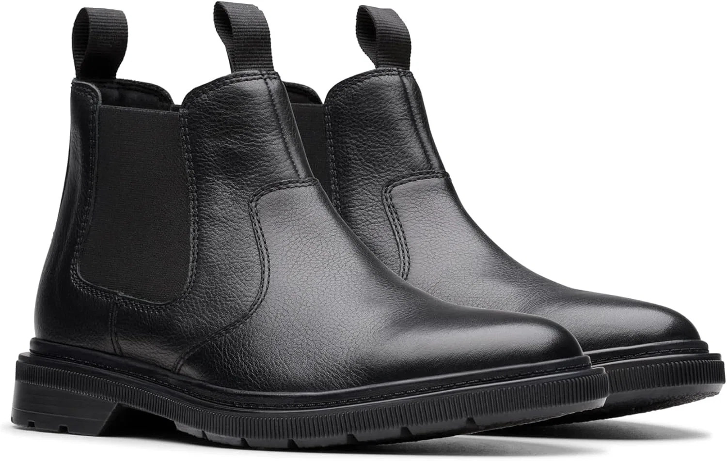 Мужские ботинки челси Clarks Burchill Up, Black Leather