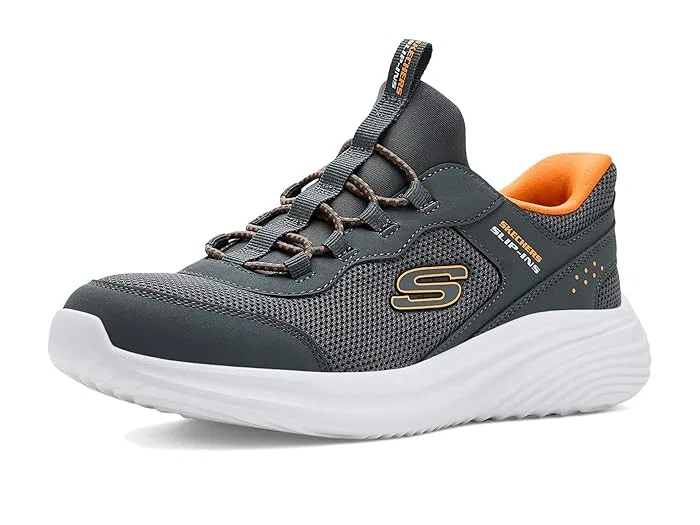 Кроссовки с технологией Hands Free Slip-Ins Bounder Pro 404208L SKECHERS KIDS, Charcoal — фото 2