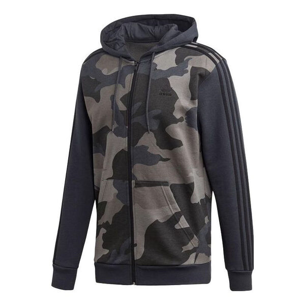 

Толстовка Adidas Originals 'Camo' Full Zip Hoodie 'Carbon', мультиколор