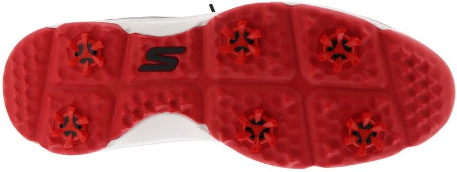 Мужские водонепроницаемые гольф-ботинки Skechers Torque, черный/красный — фото 4