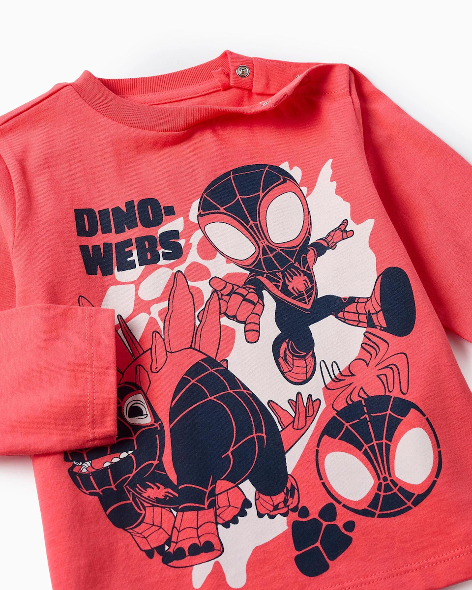 

Детская футболка 100% хлопок с принтом Spidey Zippy, розовый