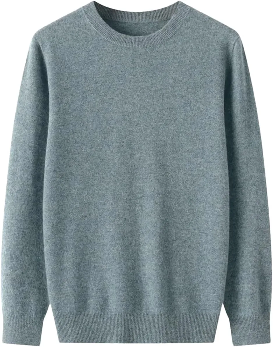 

Мужской свитер с длинным рукавом и круглым вырезом из мягкой шерсти Merino Wool Fnfmrfmr