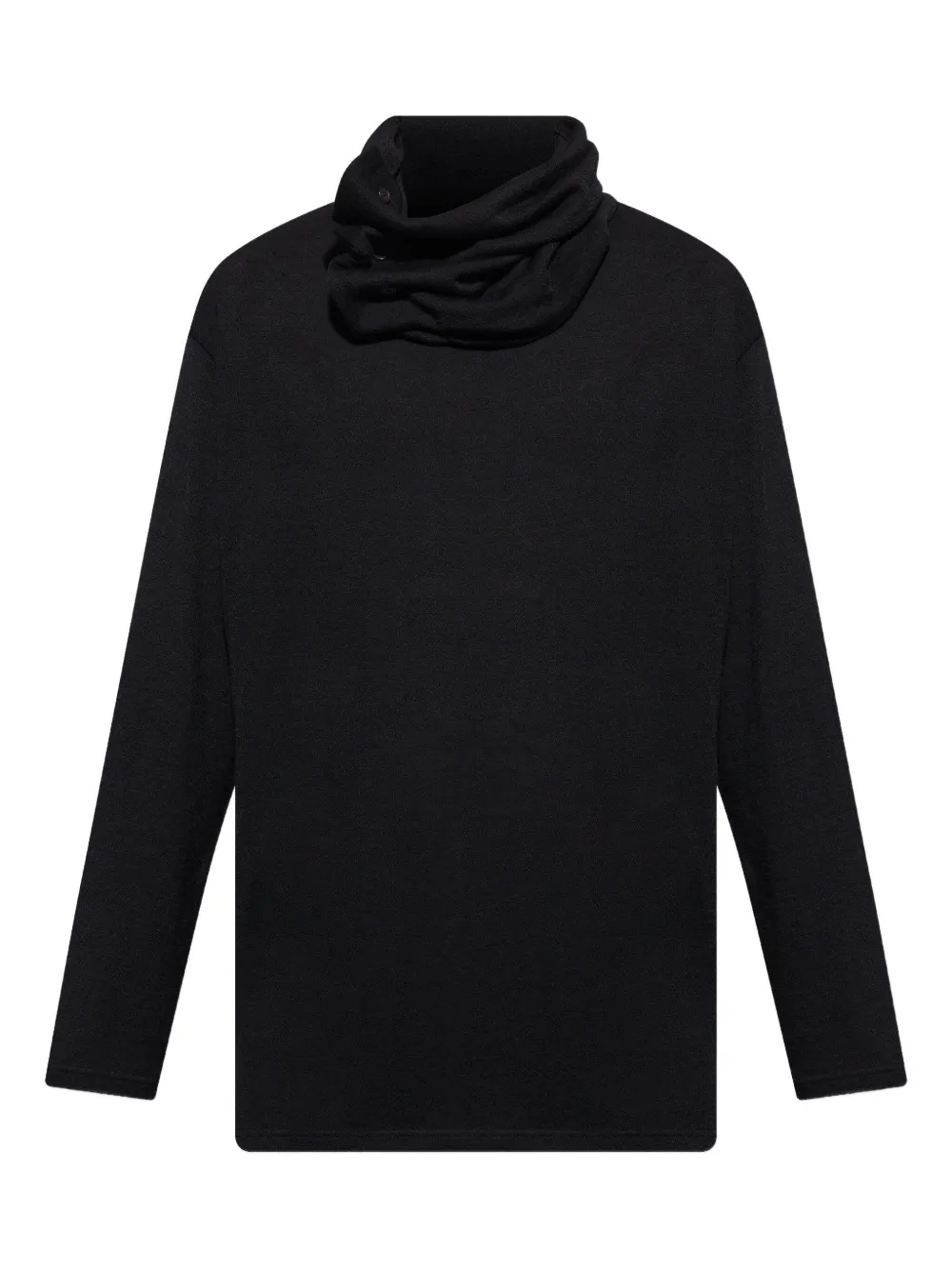 

Топ с высоким воротником Yohji Yamamoto, черный