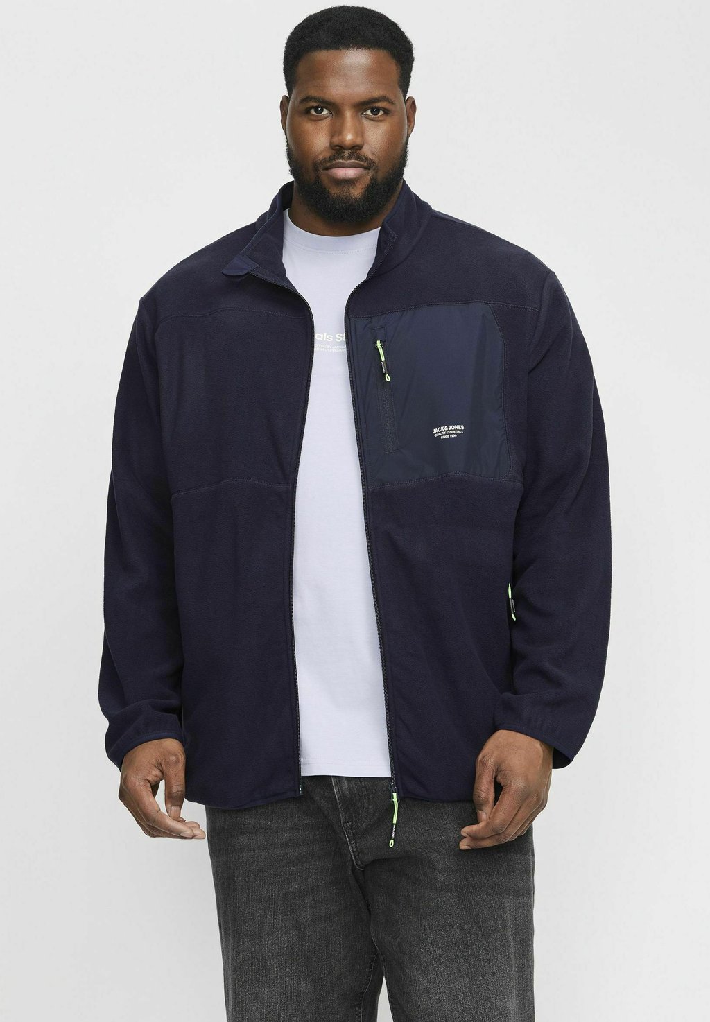 

Флисовая куртка JJTHEO Jack & Jones, темно-синий