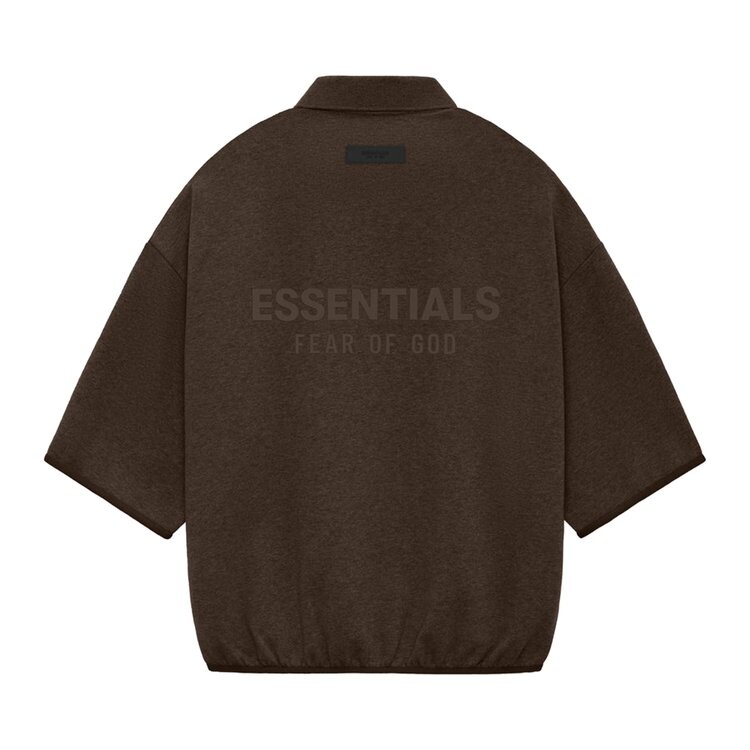 Поло Fear Of God Essentials Fear of God Essentials 3/4 Sleeve Polo, коричневый — фото 2