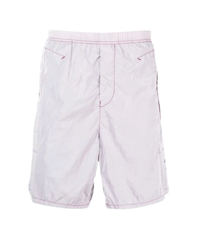 

Малиновые нейлоновые бермудские шорты для яхтинга Stone Island, розовый