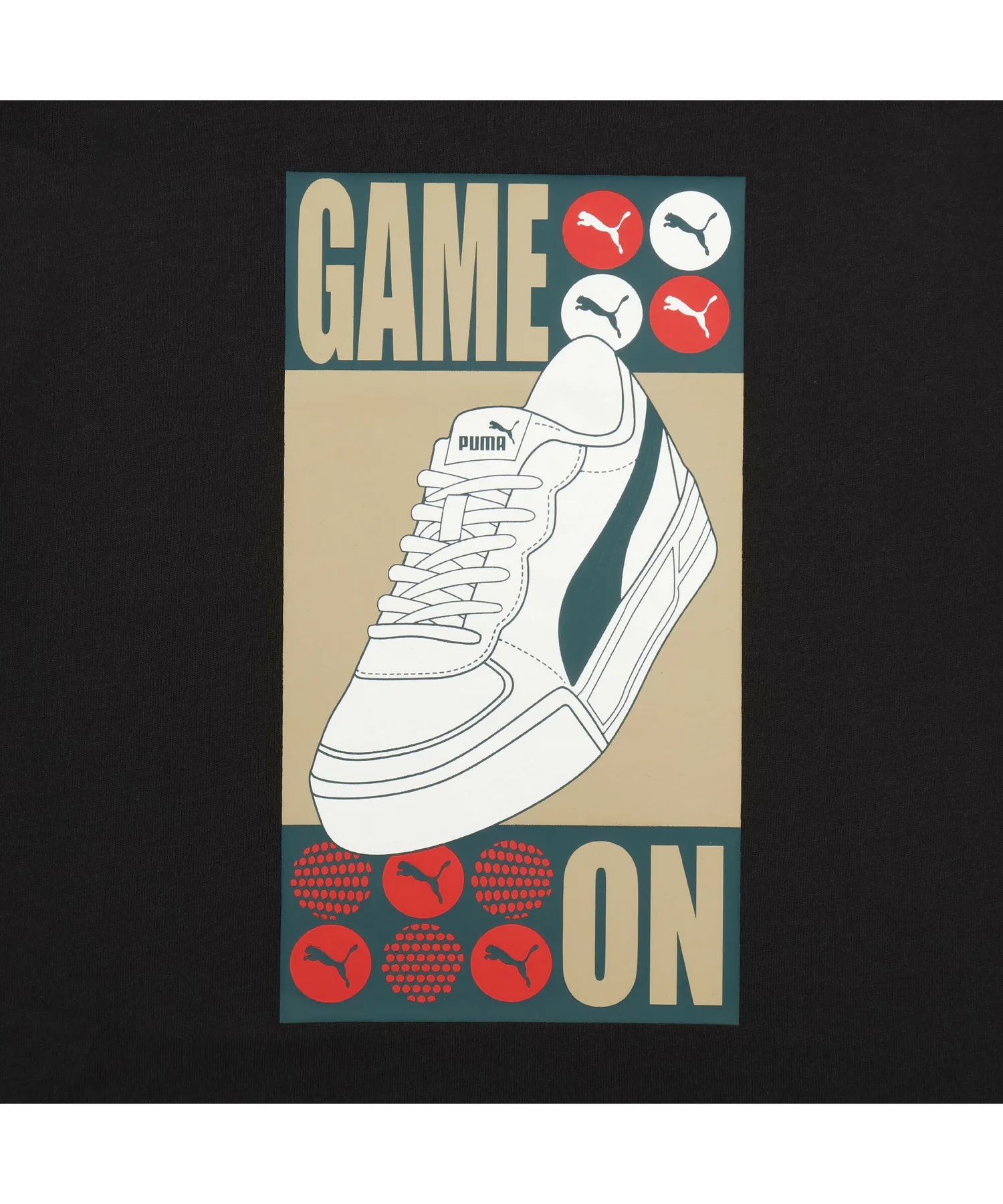 Детская футболка с кроссовочным принтом PUMA GRAPHIC Tee синяя — фото 4