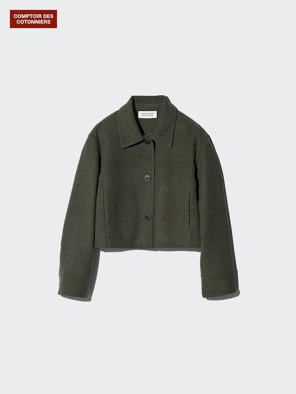 Блузон из двухслойной ткани Uniqlo, 09 black — фото 3