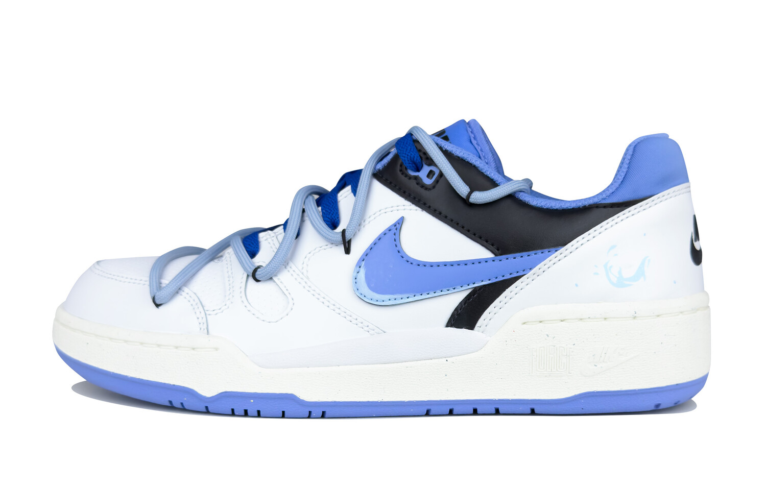 

Кроссовки Nike Full Force Skateboarding Shoes Men Low-top Blue/white, синий/белый