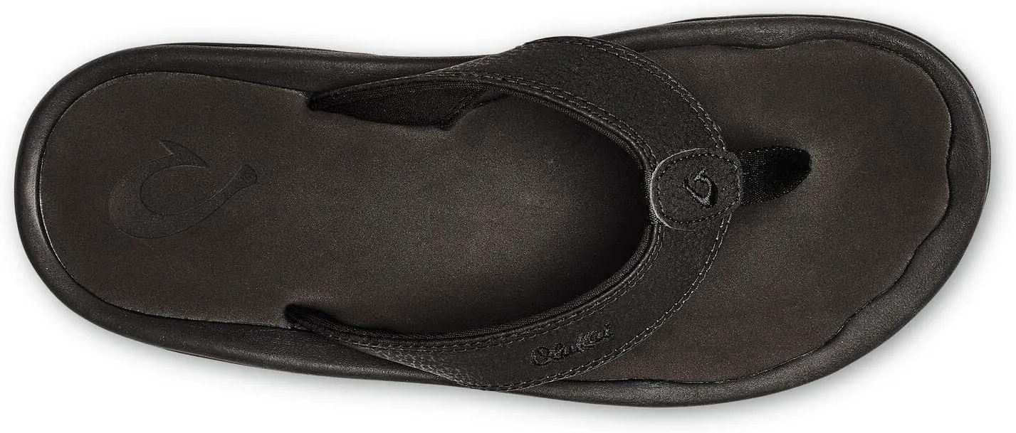 Шлепанцы OLUKAI mens Ohana, черный