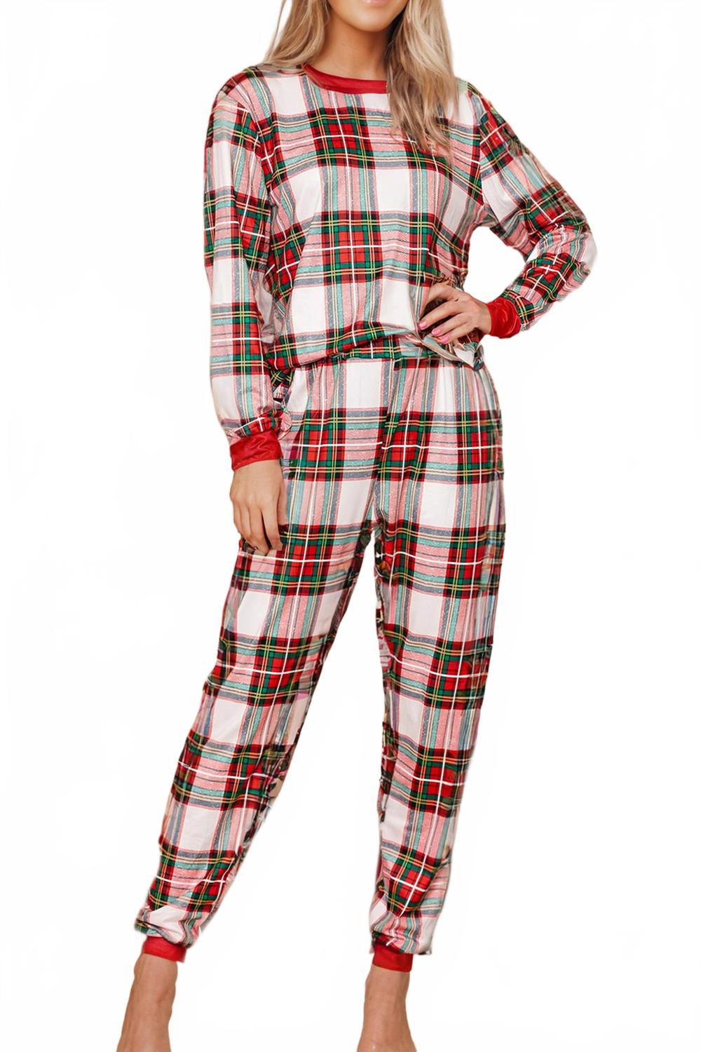 

Liam & Company Пижамный комплект Lucy Plaid Christmas в клетку, разноцветный