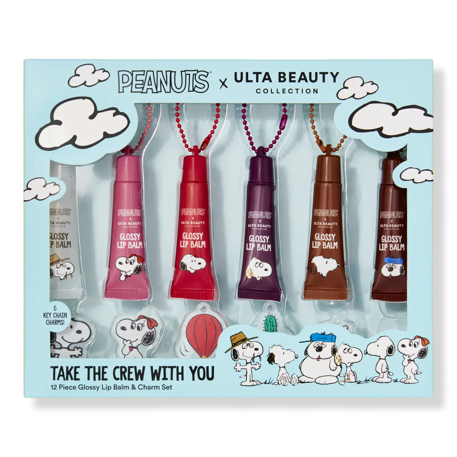 

Набор Peanuts x UBC Take The Crew With You: блеск для губ и брелок. ULTA Beauty Collection