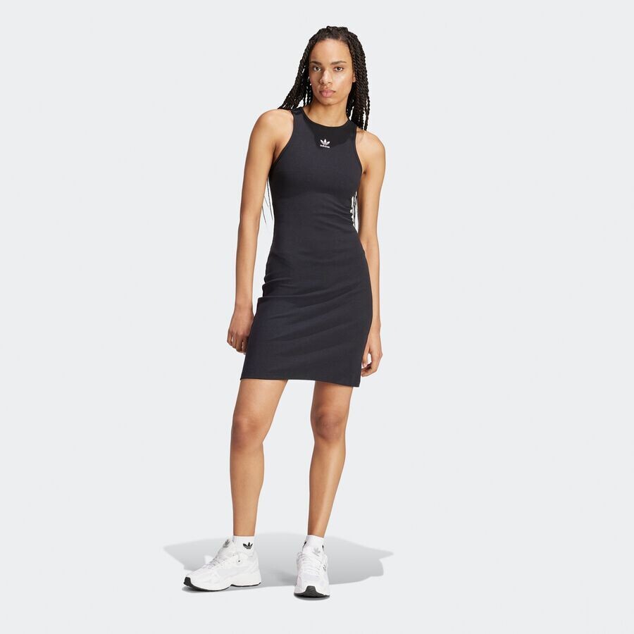 

Платье в рубчик Essentials adidas Originals, цвет black