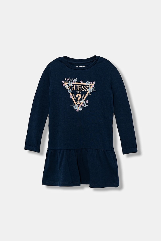

Детское хлопковое платье Guess, синий