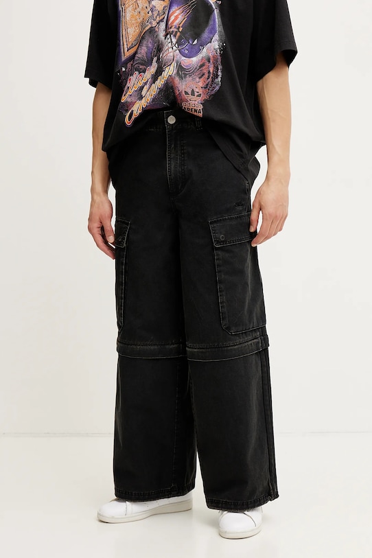 

Хлопковые штаны CARGO PANTS Adidas Originals, черный