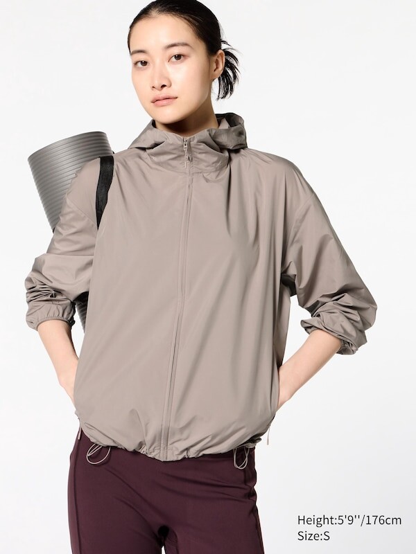 

Куртка с карманом для защиты от ультрафиолета Uniqlo, бежевый