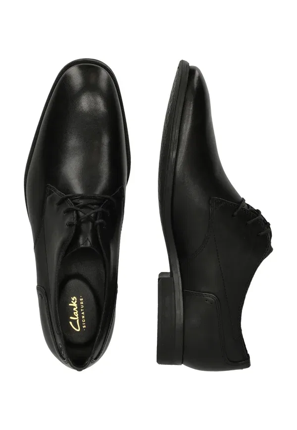 Ботинки Clarks Smart Lace Ups, черная кожа — фото 3