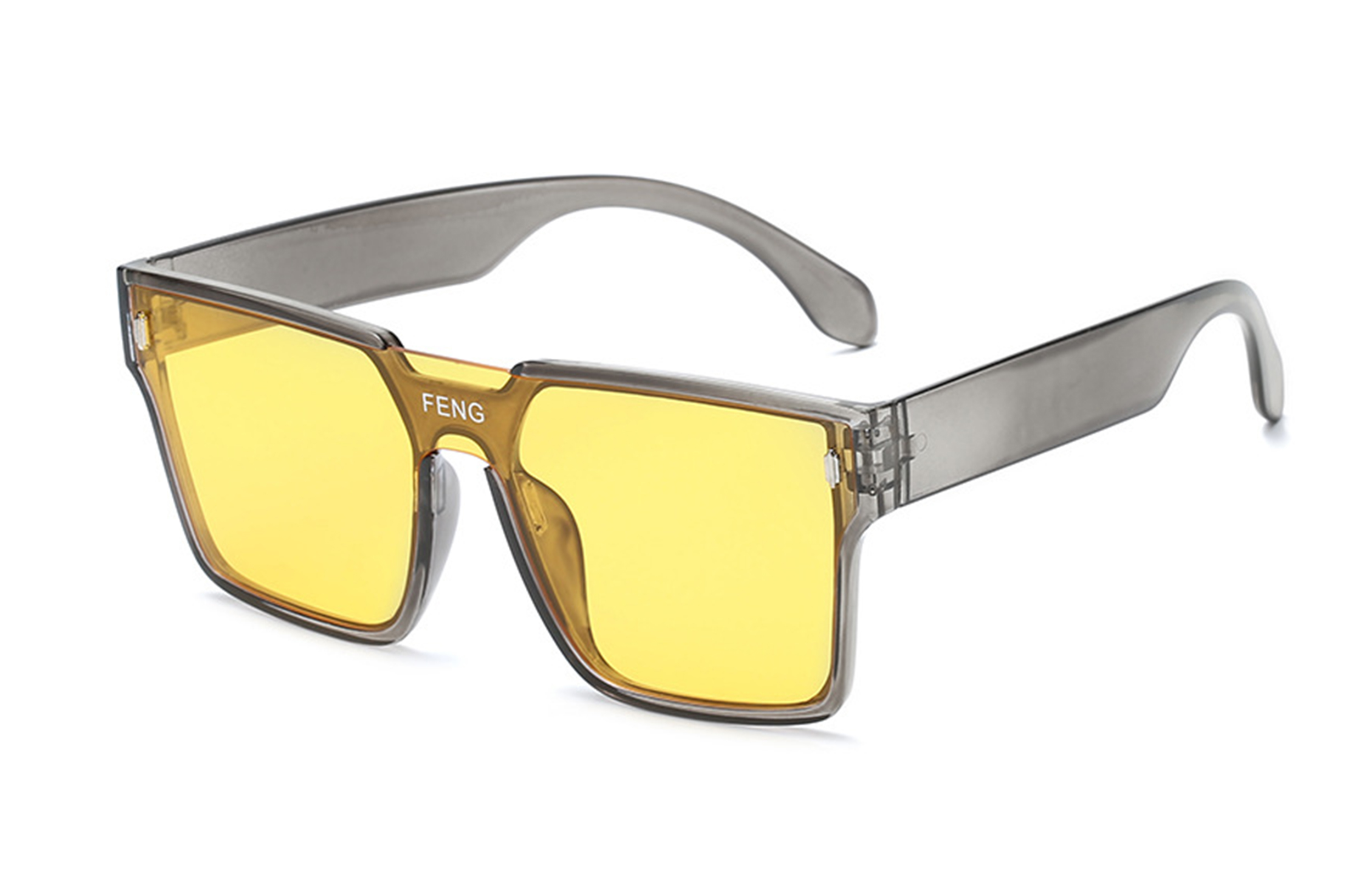 

Солнцезащитные очки неправильной формы унисекс CMFY, Black Frame with Gray Lens